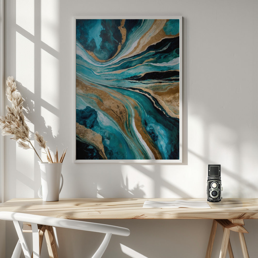 Wall art Flowing Through Time