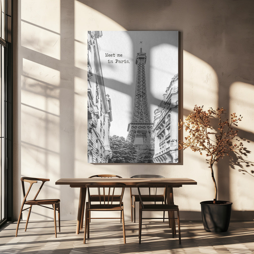 Wall art Meet me in Paris
