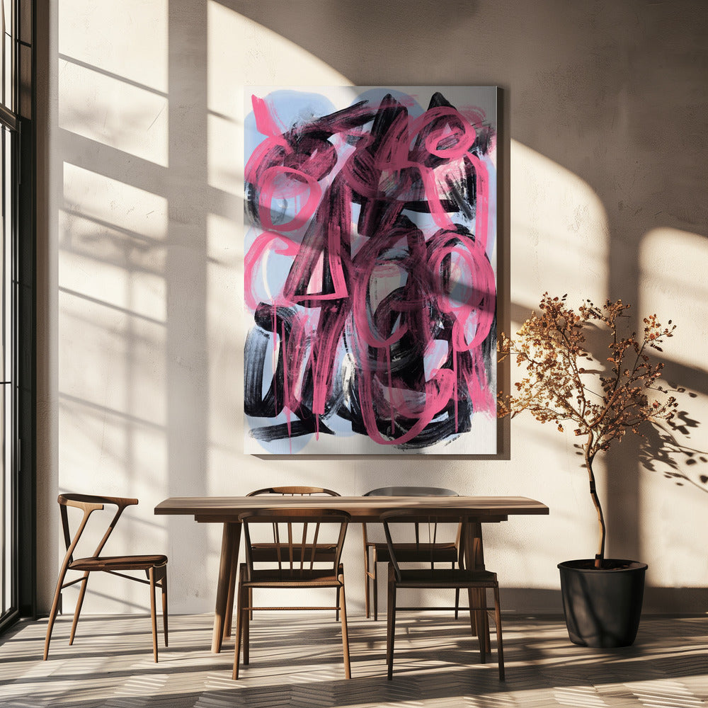 Wall art Dry brush abstract