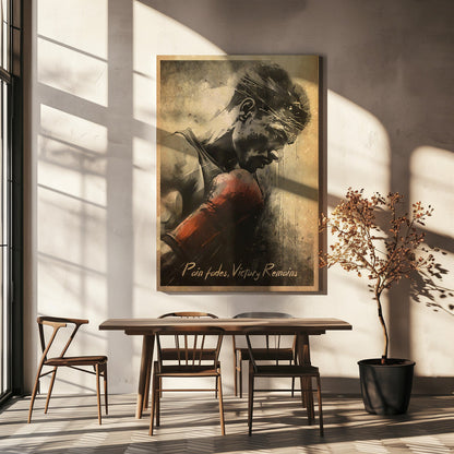 Wandkunst Schmerz vergeht, der Sieg bleibt