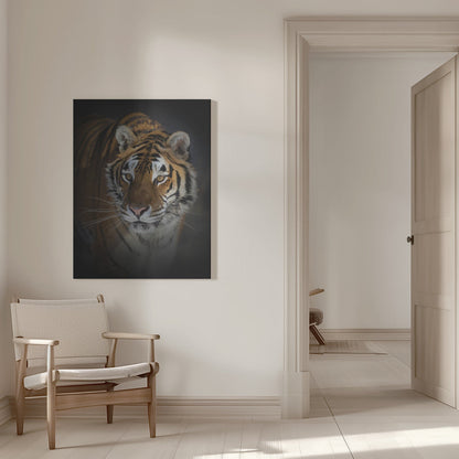 Wandbild Portrait eines Sibirischen Tigers