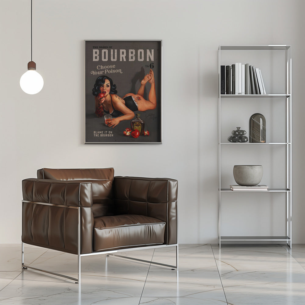 Wall art Babes of Bourbon Vol 6 Choose Your Poison Sexy Pinup