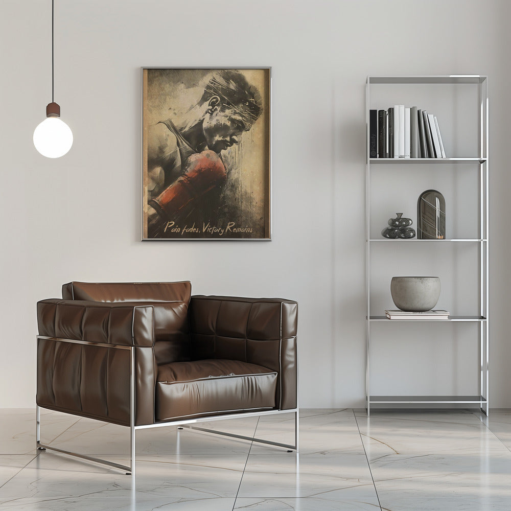 Wandkunst Schmerz vergeht, der Sieg bleibt
