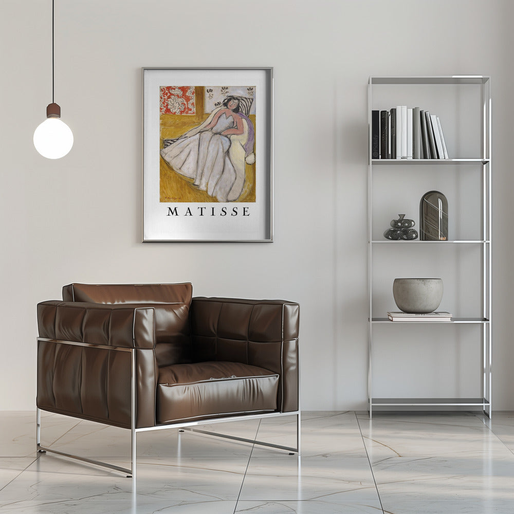 Wall art Jeune Femme à La Pelisse Blanche