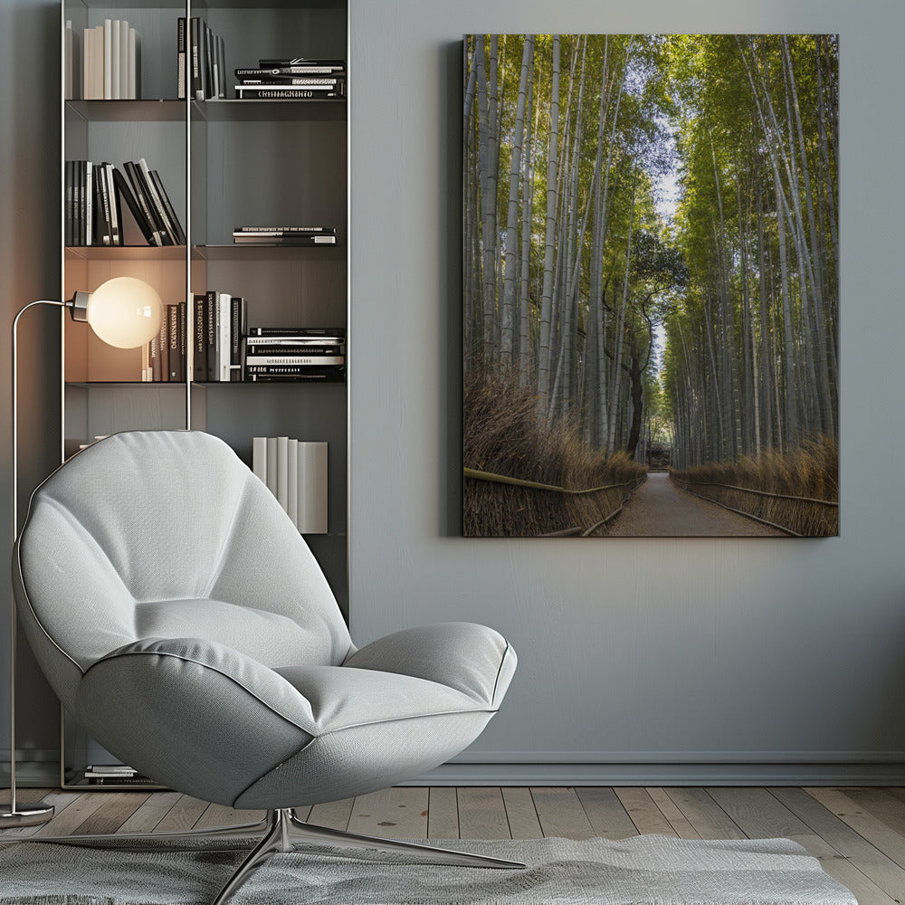 Wall art Mighty Arashiyama bamboo forest