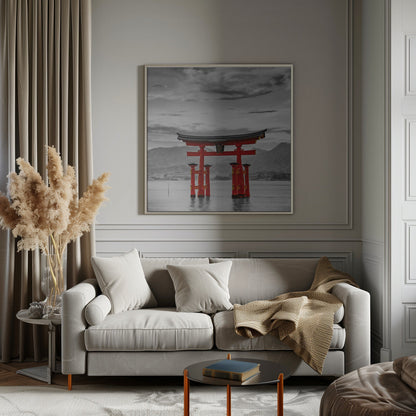 Wandkunst Torii des Itsukushima-Schreins auf Miyajima – Farbtonung