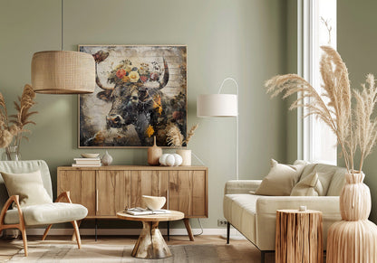 Wandkunst Blumen Tiere Vintage-Kunst Illustration 09