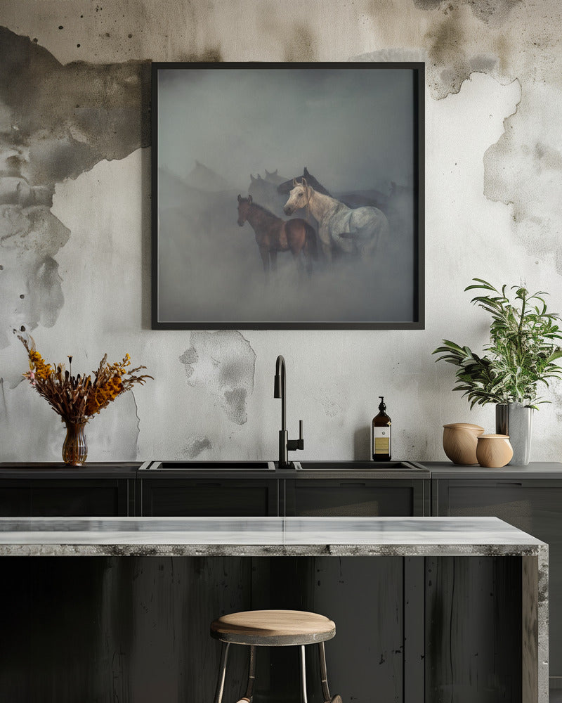 Wall art The lost horses