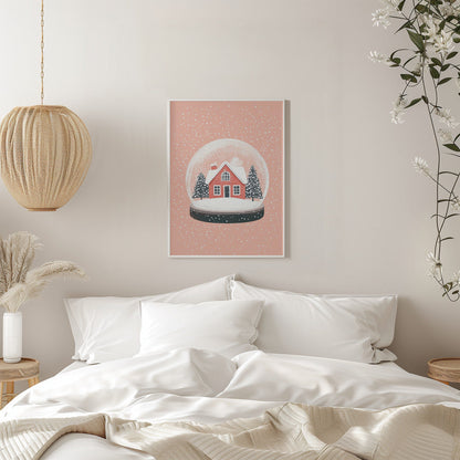 Wall art Christmas Ornament Glass Illustration Canvas Print