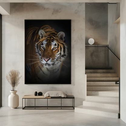 Wandbild Portrait eines Sibirischen Tigers
