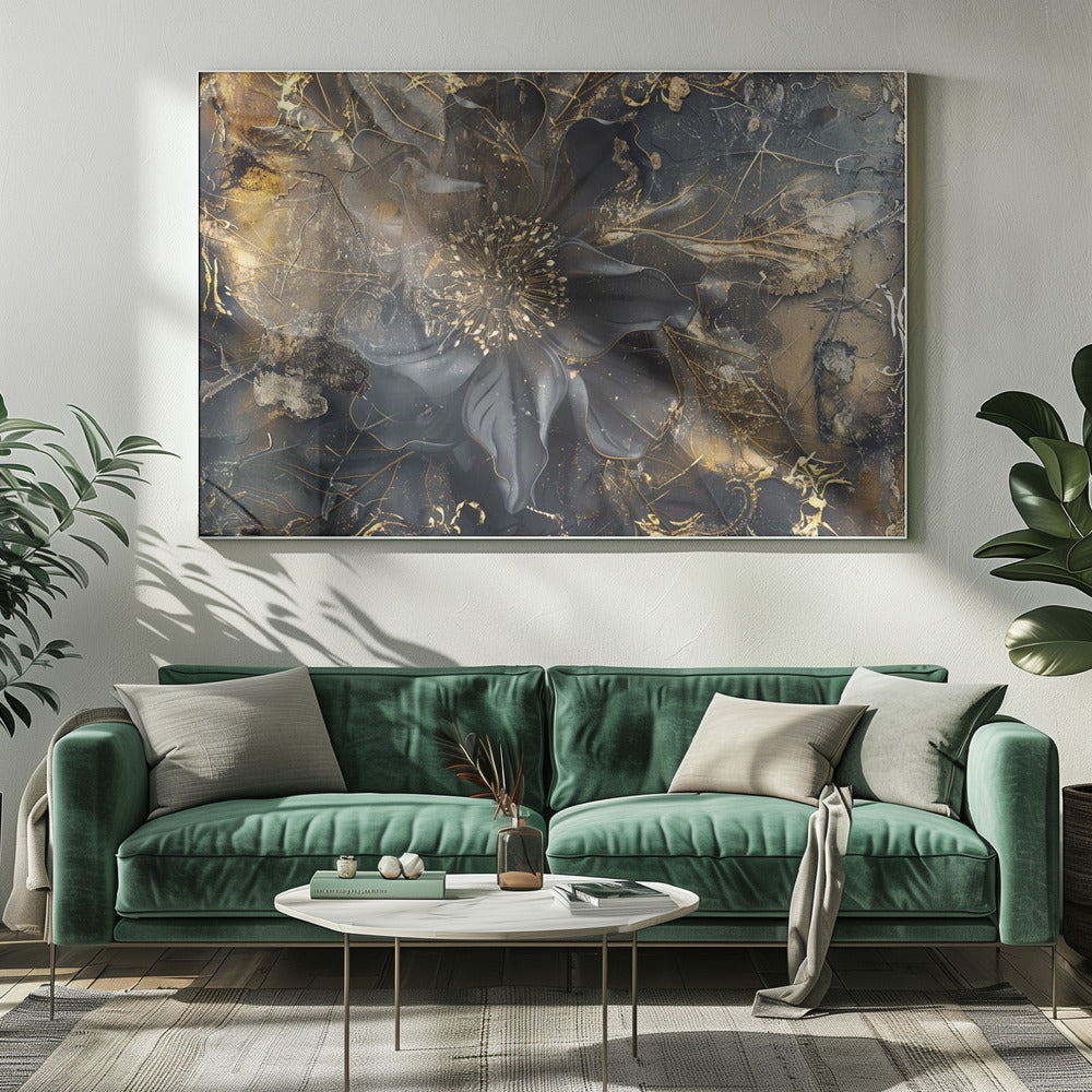 Wandbild Blumen Blumenkunst Illustration Wandkunst 045