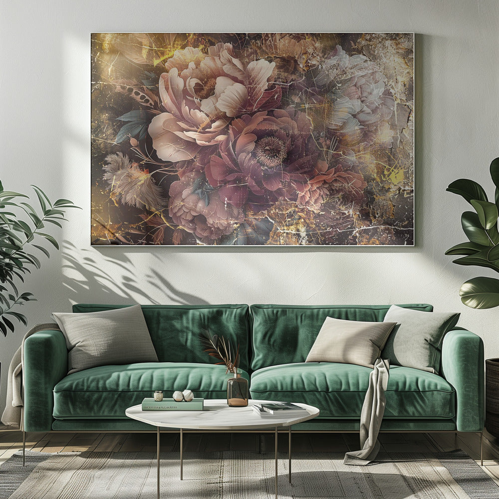 Wandbilder Blumen Blumen Illustration Wandkunst 096