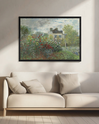 The Artist's Garden In Argenteuil, a Corner of the Garden With Dahlias (1873)