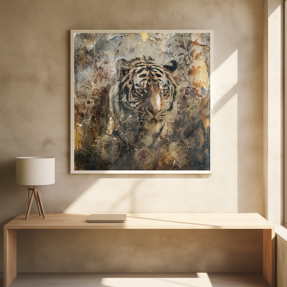 Wandbild Blumen Tiere Vintage Kunst Illustration 27