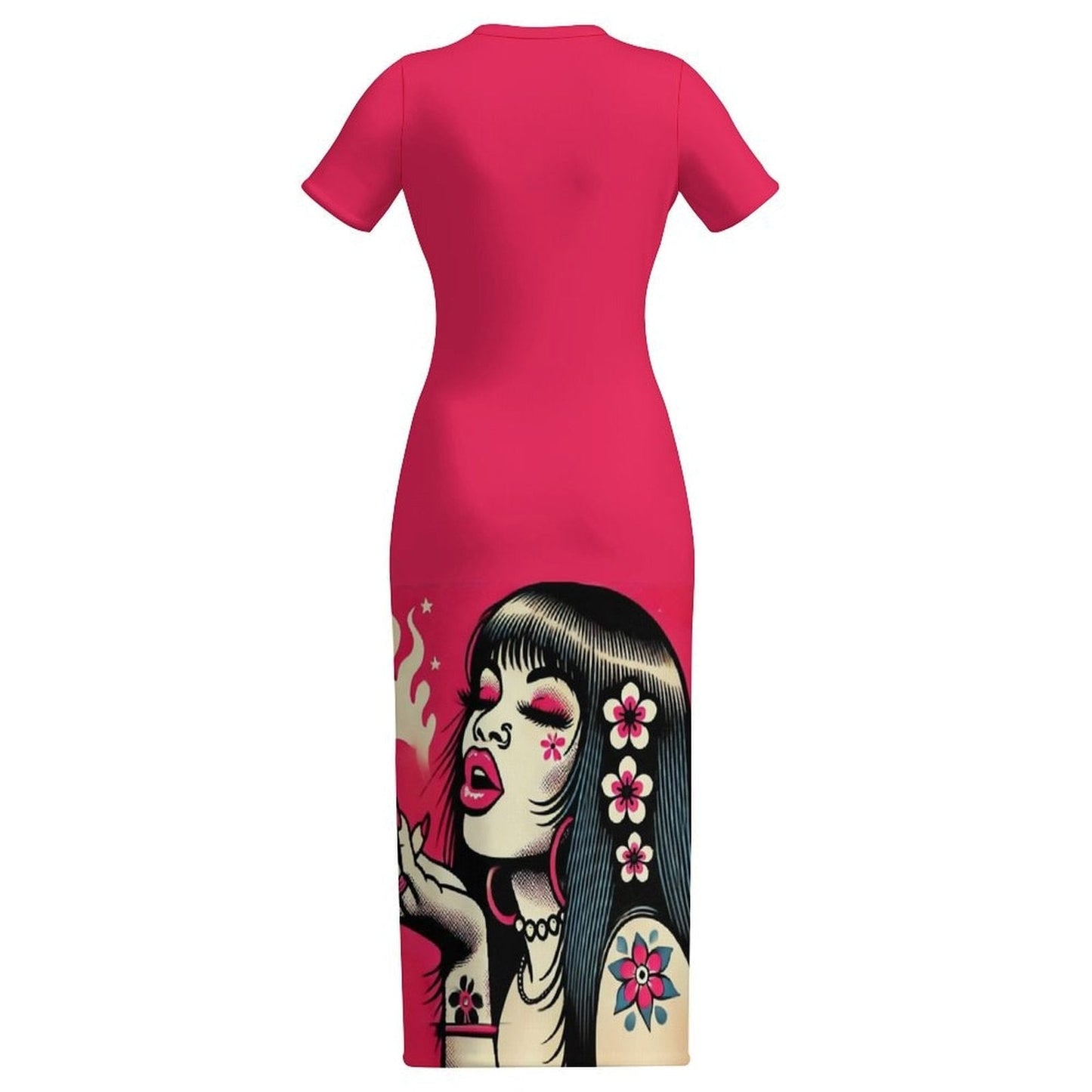Pink Diesel midi bodycon dress