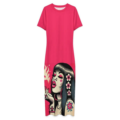 Pink Diesel midi bodycon dress