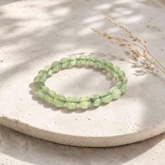 Prehnite Bead Bracelet