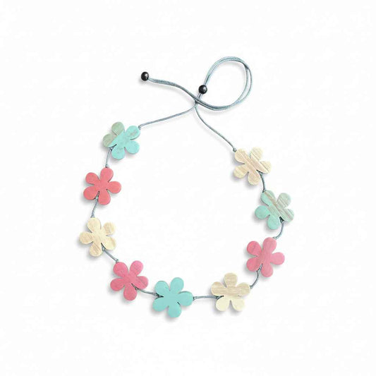 Wooden Flower Necklace