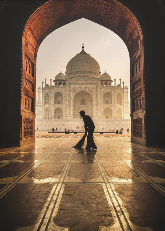 Wandkunst Taj Mahal Reiniger