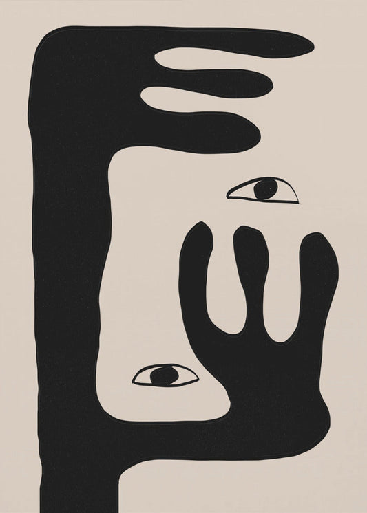 Wandbild Abstrakte Gesicht Nr. 2.