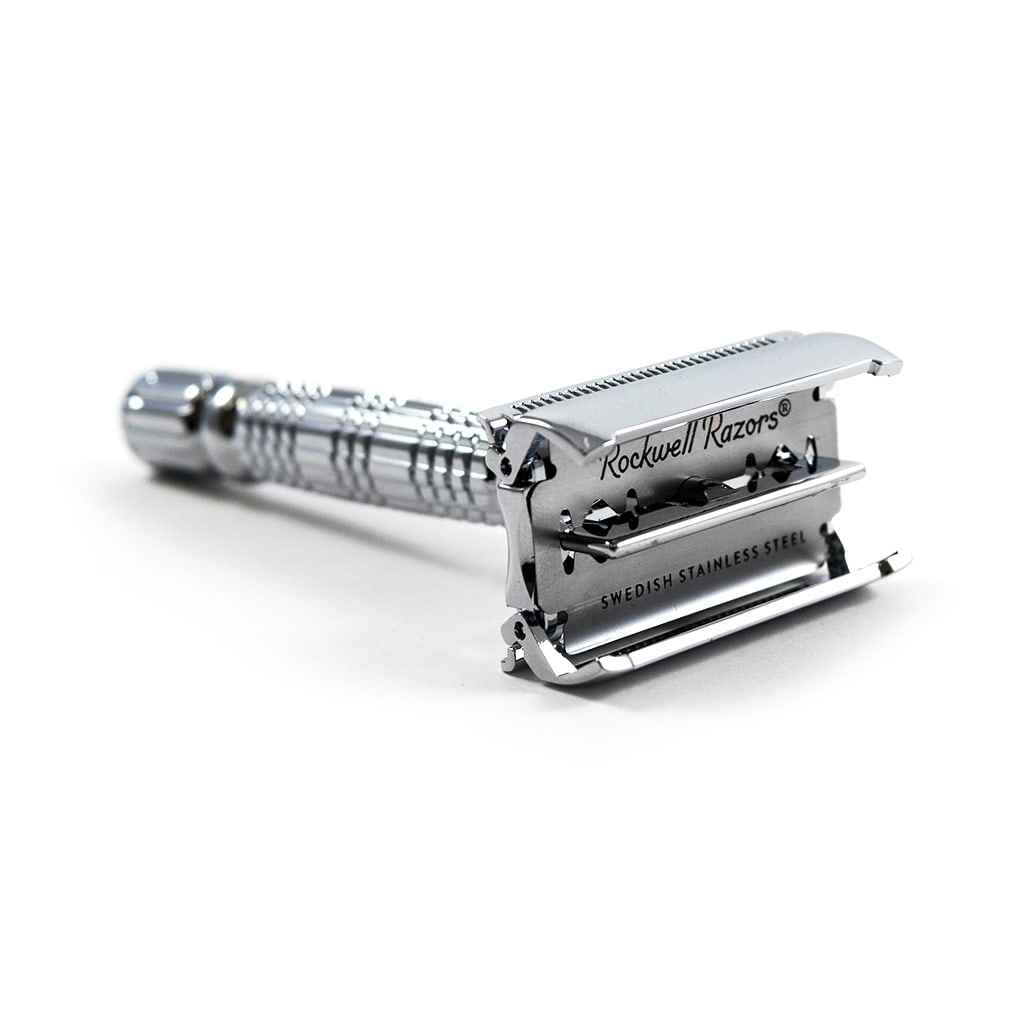 Rockwell R1 DE Safety Razor - White Chrome