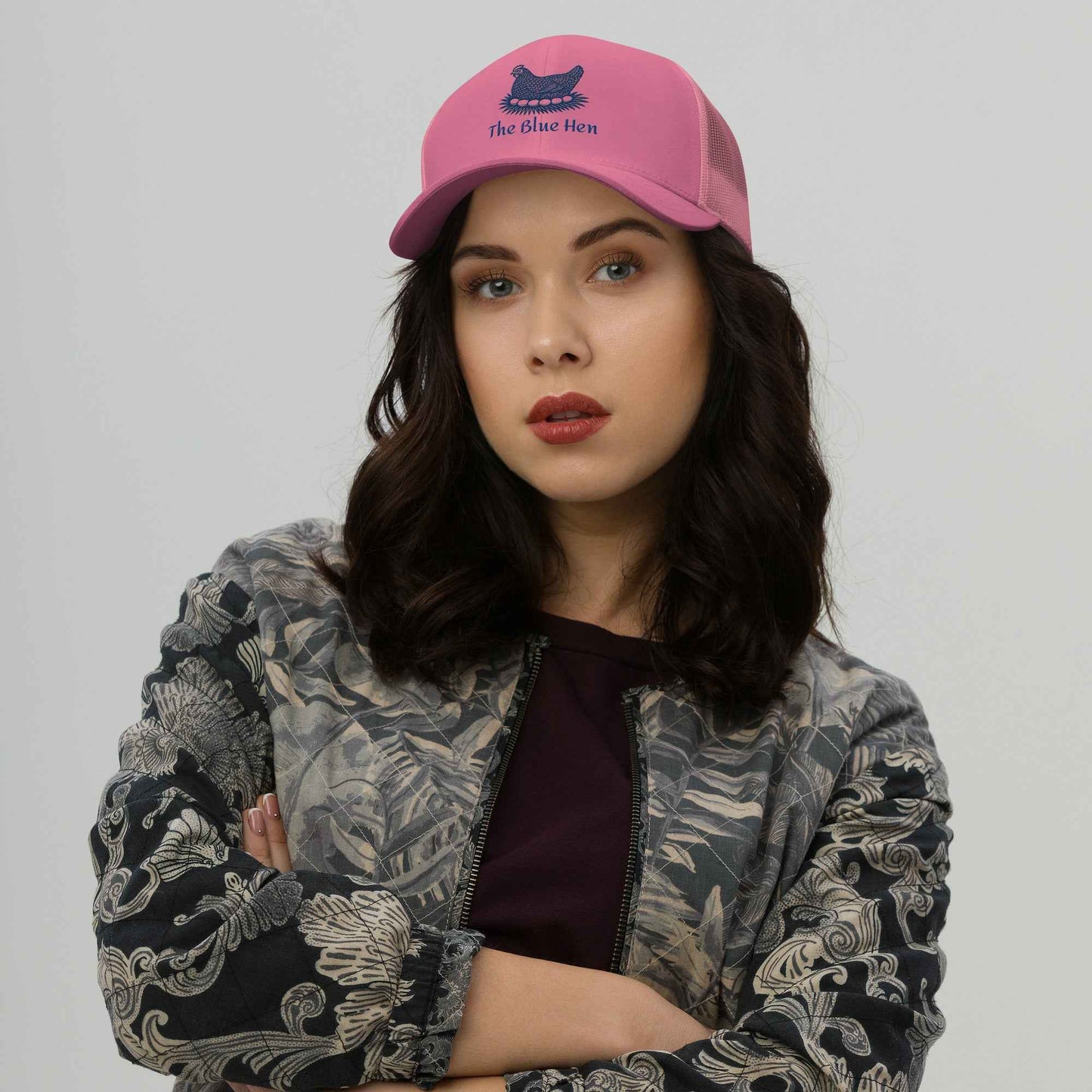 Retro Blue Hen Trucker Cap
