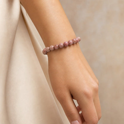 Rhodonite Bead Bracelet