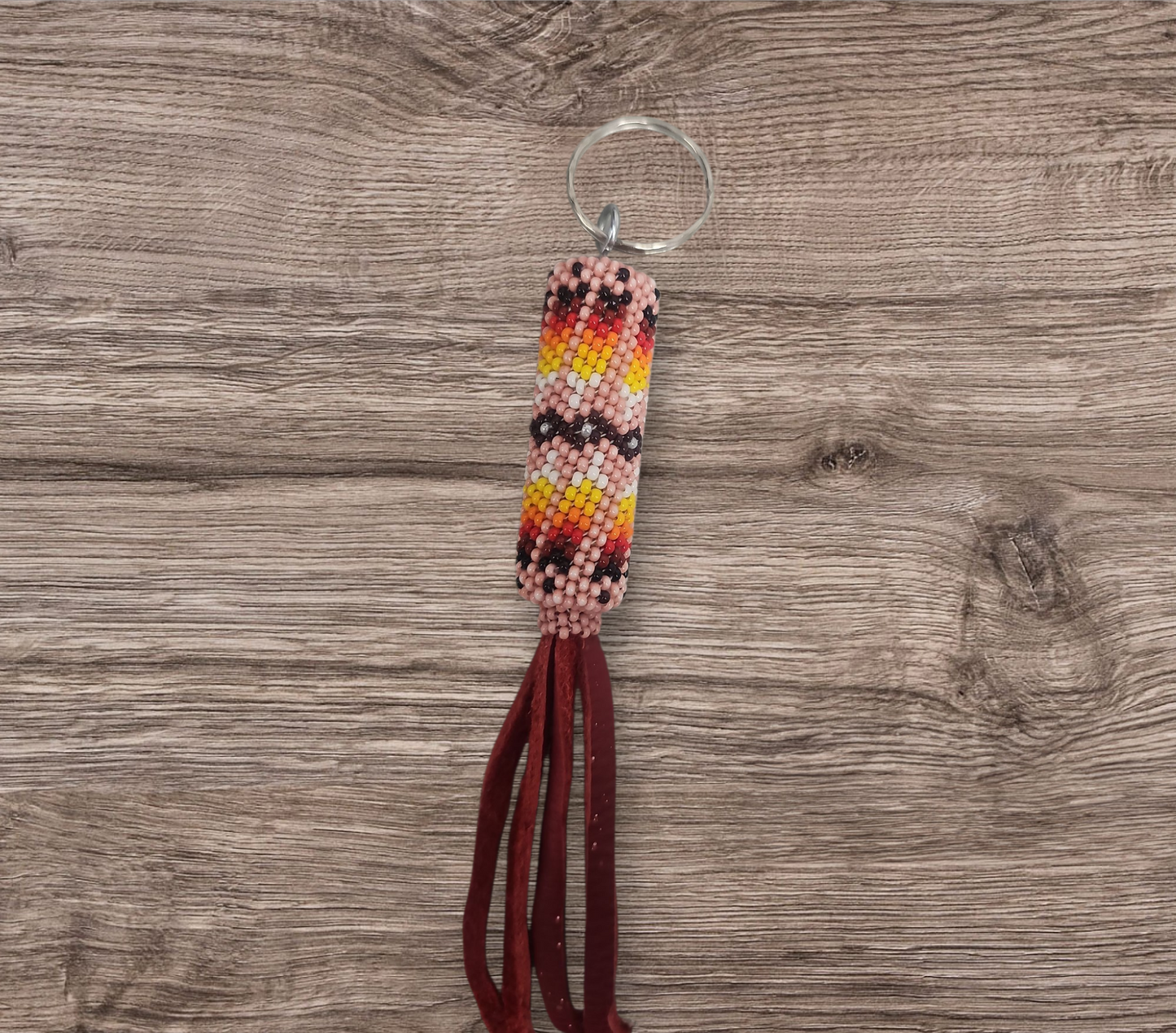 OLDTRIBES™  pink Beaded Keychain