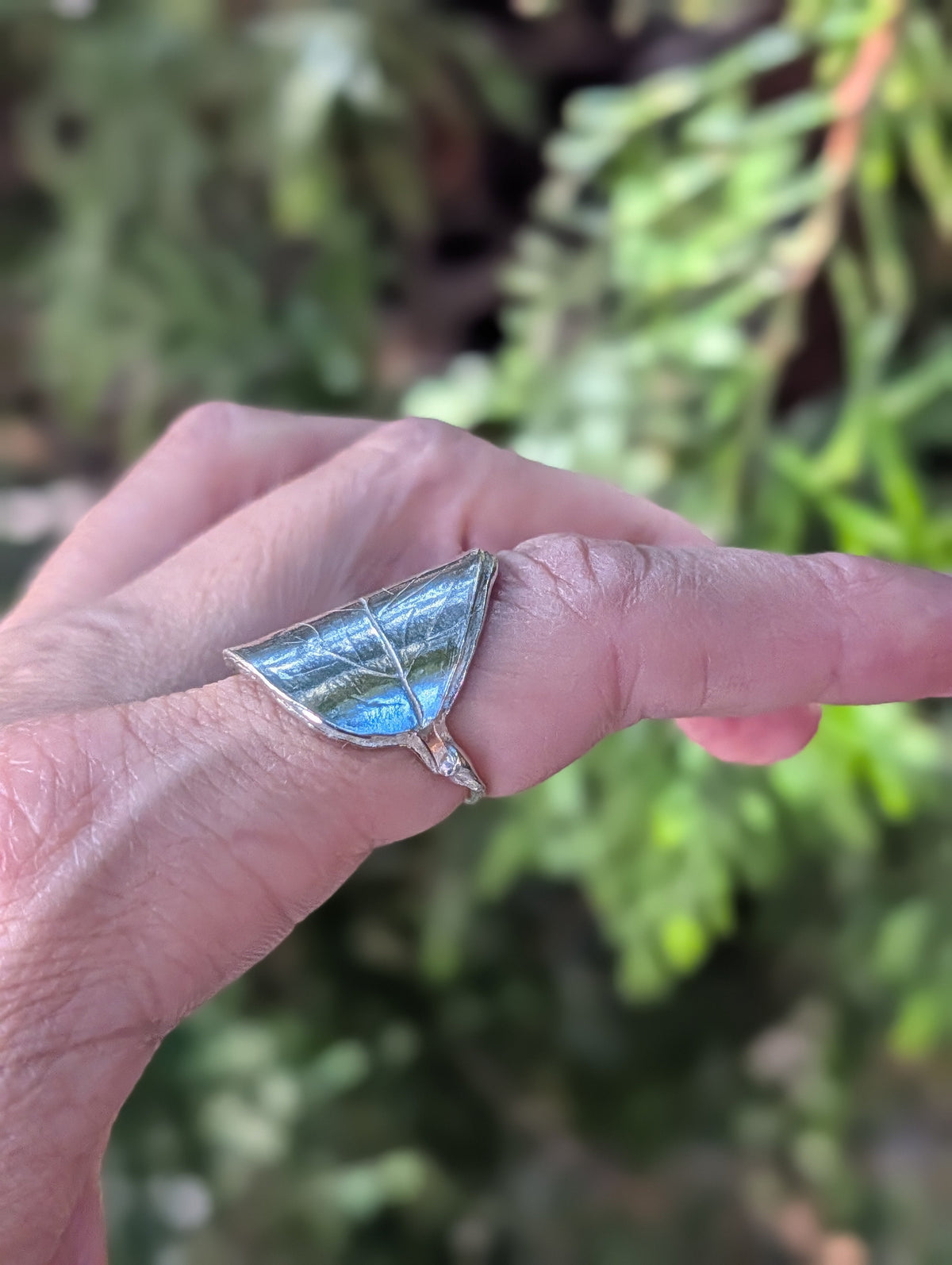 Beech Ring – Sterling Silver Botanical Statement Ring