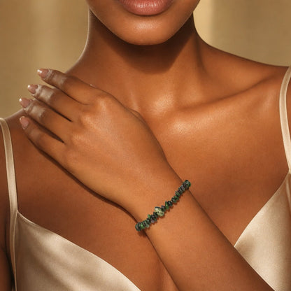 Ruby Zoisite Chip Bracelet