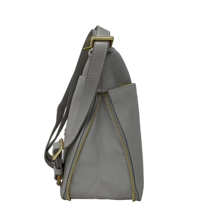 Sac à main en cuir véritable transformable perlé | Josée