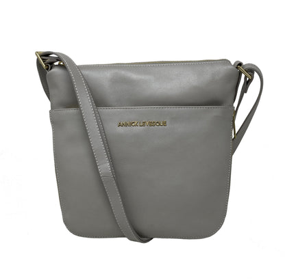Sac à main en cuir véritable transformable perlé | Josée