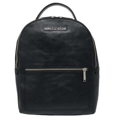 Sac à dos en Cuir véritable Noir, Eve PRÉCOMMANDE_PREORDER