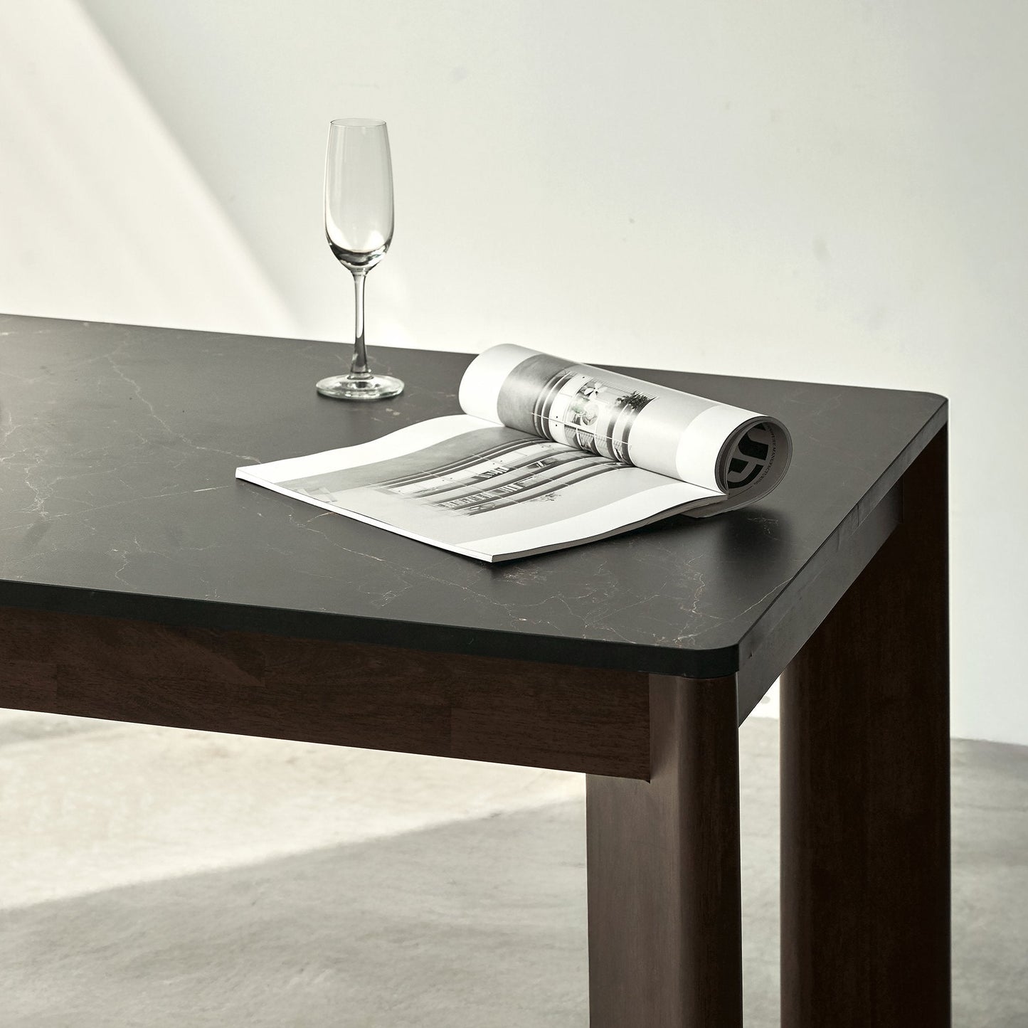 Scania Stone Dining Table Set