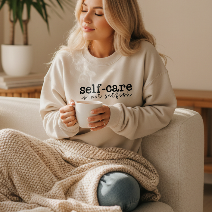 Self Care Is Not Selfish Sweatshirt