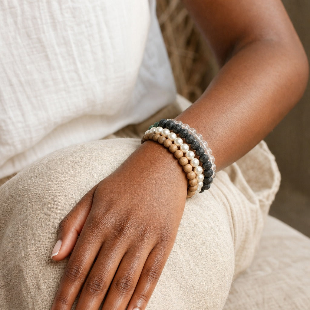 Shell Round Bracelet - 8mm