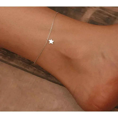 The Celestial 925 Sterling Silver Star Anklet