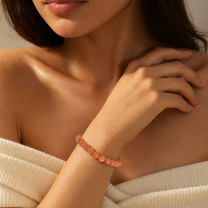 Sunstone Round Bracelet