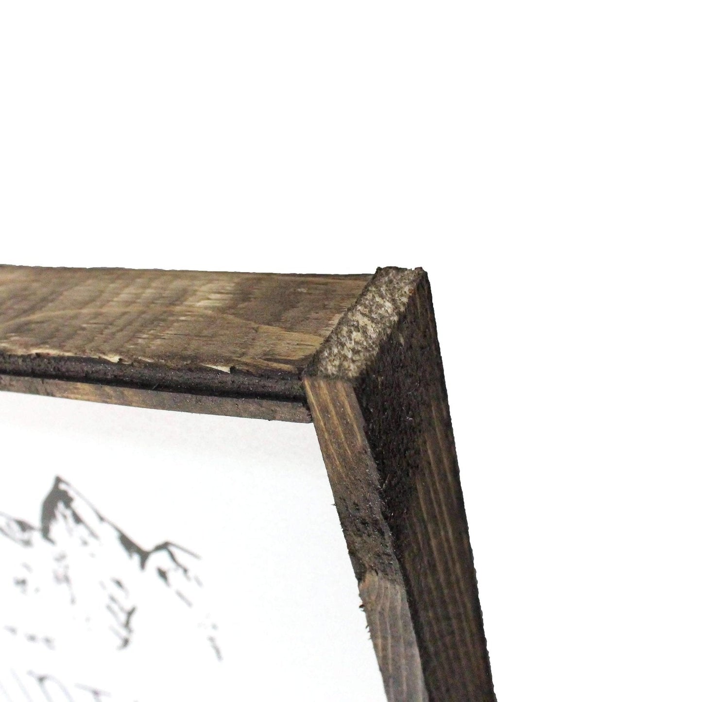 Die Berge rufen Holzschild