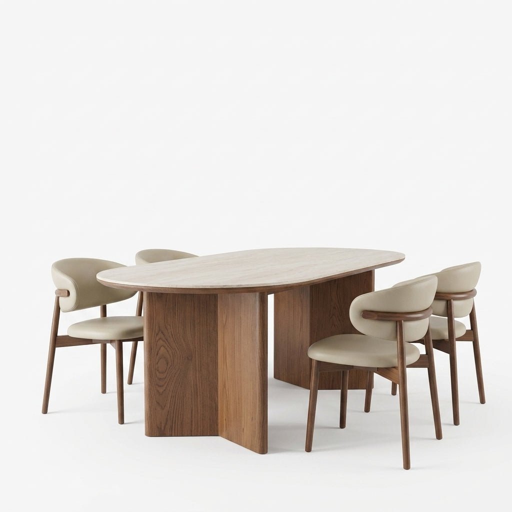 Tokyo Oval Dining Table and Chair Set