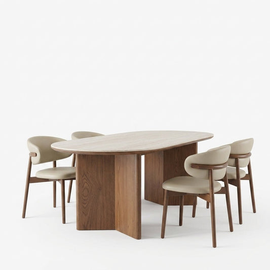 Tokyo Oval Dining Table and Chair Set