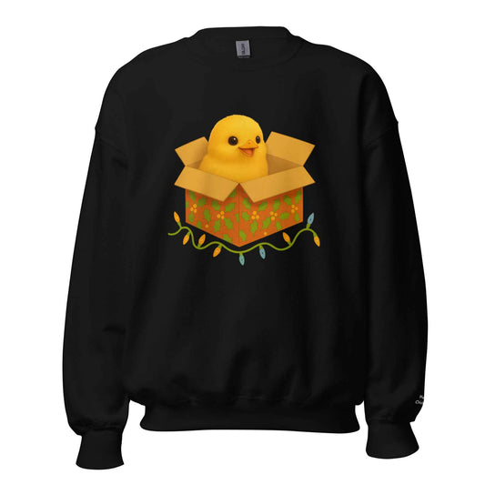 Chickmas Chick in a box Unisex Sweatshirt