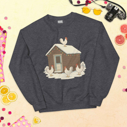 Chickmas Deck the Leghorn Unisex Sweatshirt