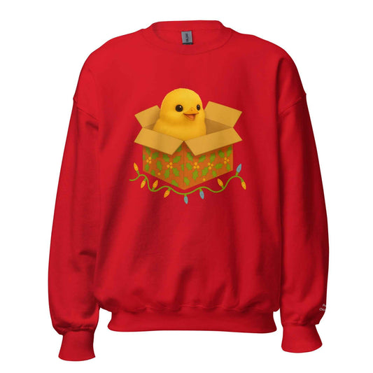 Chickmas Chick in a box Unisex Sweatshirt