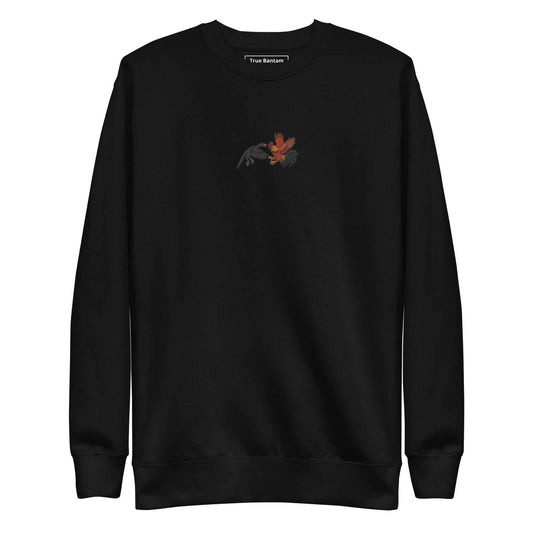 Chickasaurous Battle Unisex Premium Sweatshirt