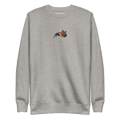 Chickasaurous Battle Unisex Premium Sweatshirt