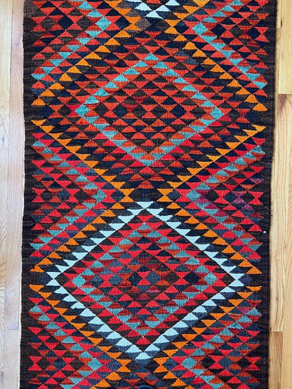 Vintage Herki Läufer | 99 cm x 384 cm