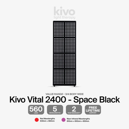 Kivo Vital 2400: Large Wide Body Red Light Therapy Panel