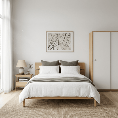 Vline Vienna Bedroom Combo: Sliding Wardrobe and Bed
