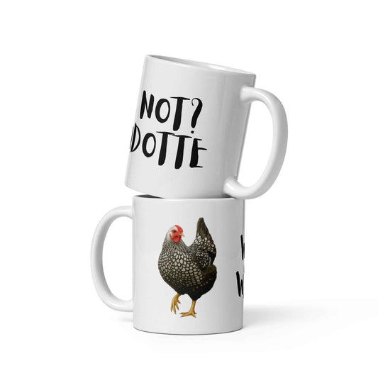 Wyandotte White glossy mug